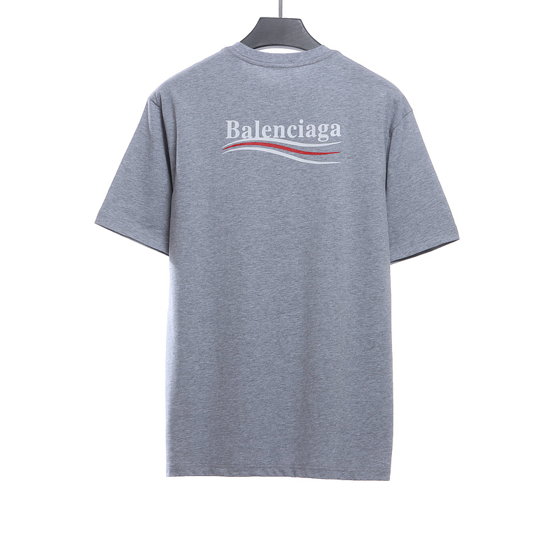 Balenciaga Coke Print Short Sleeve Grey
