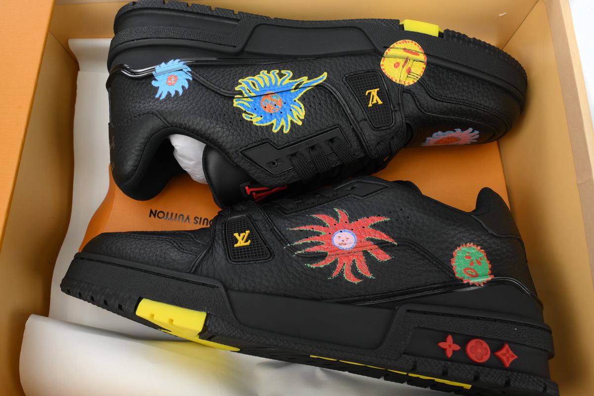 Yayoi Kusama x Louis Vuitton Trainer Black