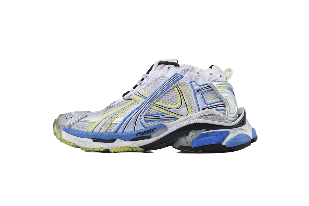 Balenciaga Runner Sneaker 'White Yellow Blue' 772774 W3RMU 9074
