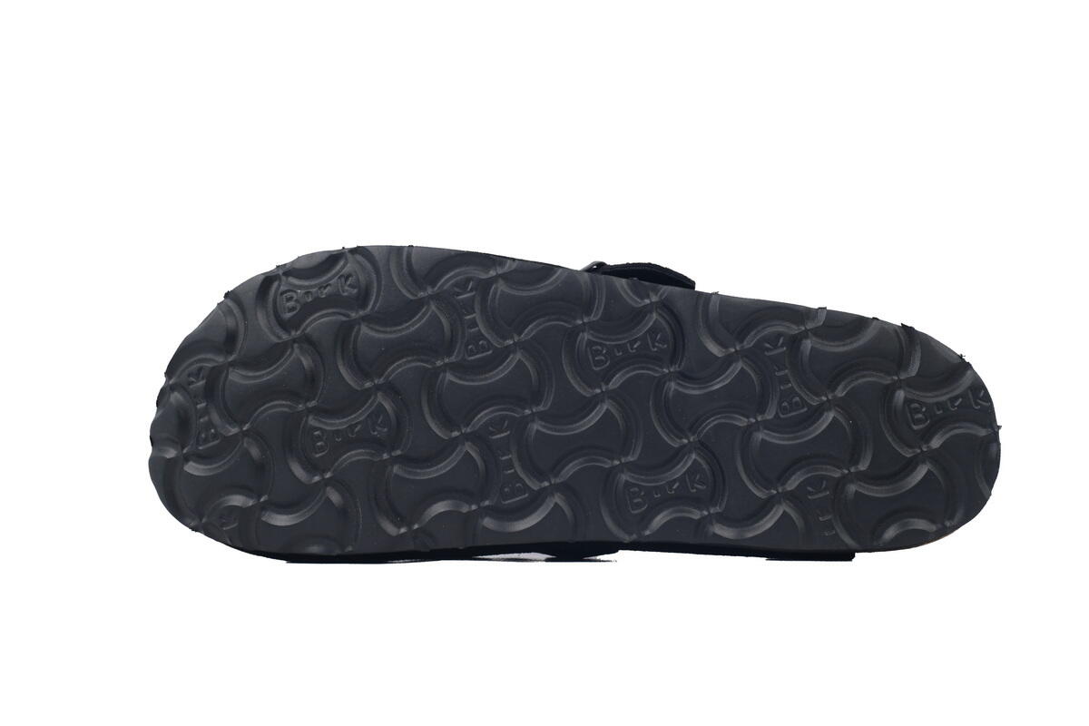 Birkenstock Boston Soft Footbed Black Velvet And Black Buckle