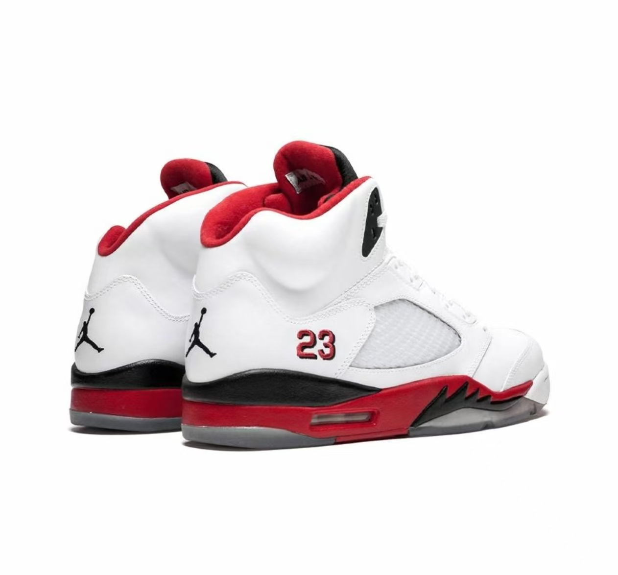 Air Jordan 5 Retro Fire Red Black Tongue