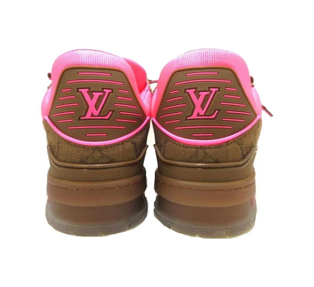 Louis Vuitton Trainer Pink Brown