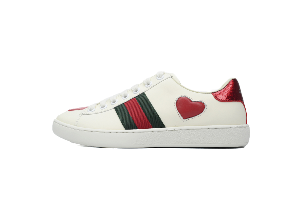 Gucci Ace Embroidered Hearts