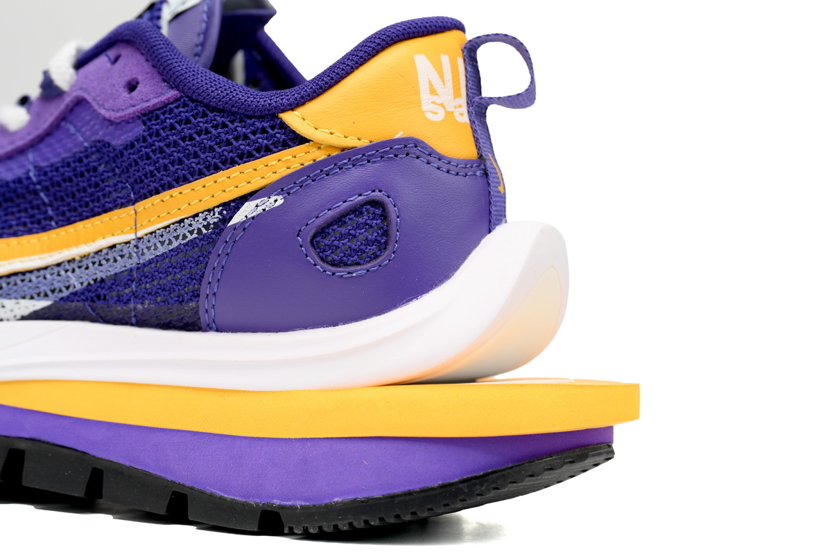 Sacai x Nike VaporWaffle Sesame Purple, White, and Yellow DV1363-103