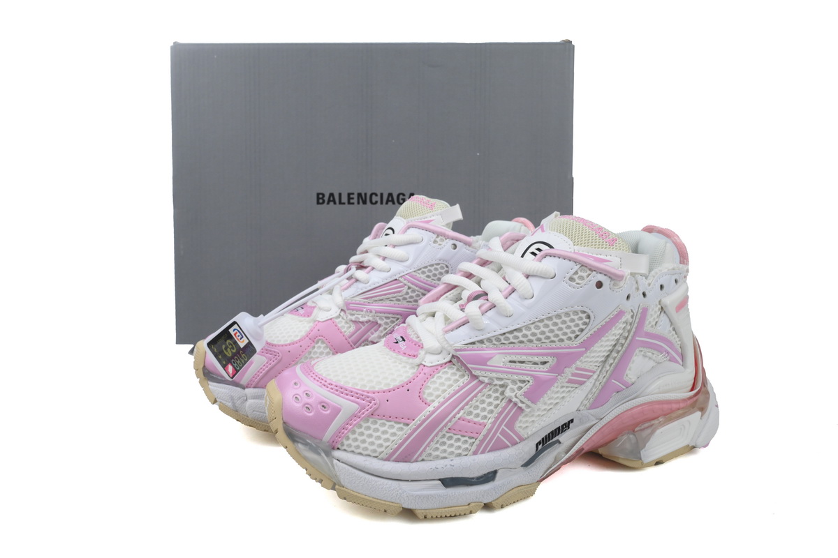 Balenciaga Runner White Pink 677403W3RB39059