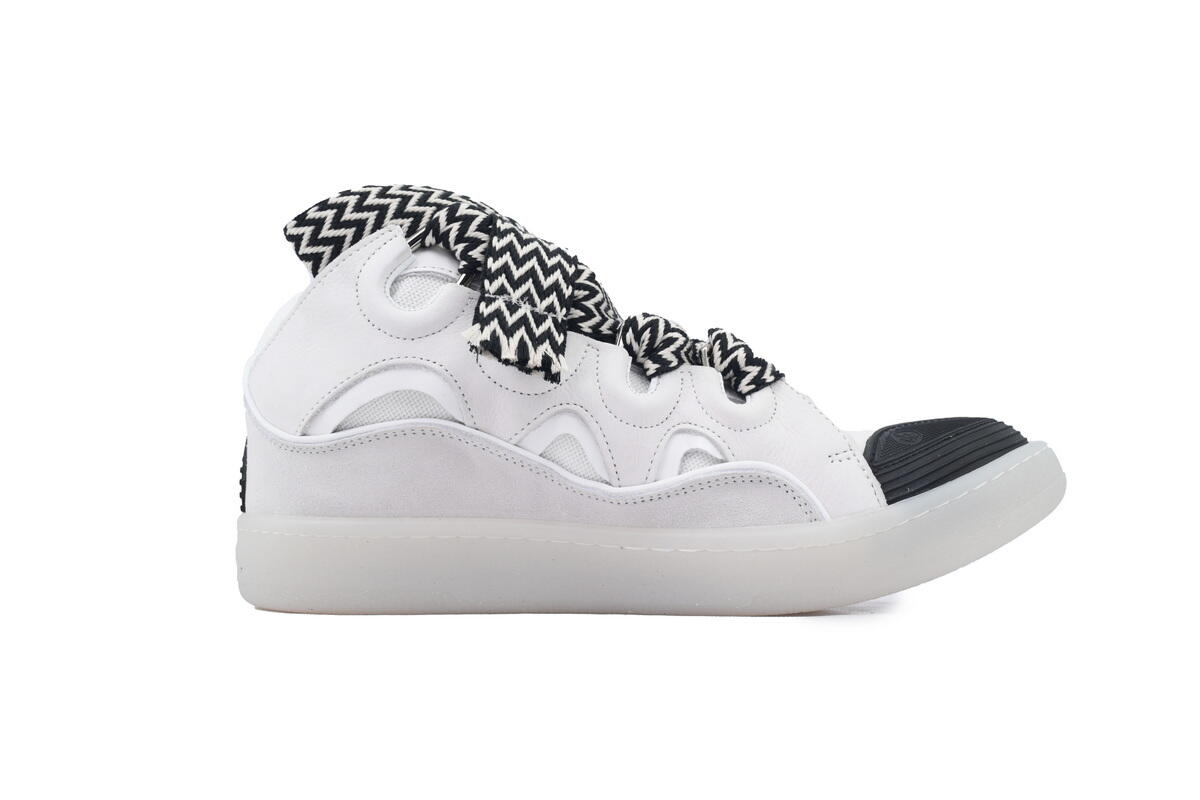 Lanvin Curb Sneakers White Black