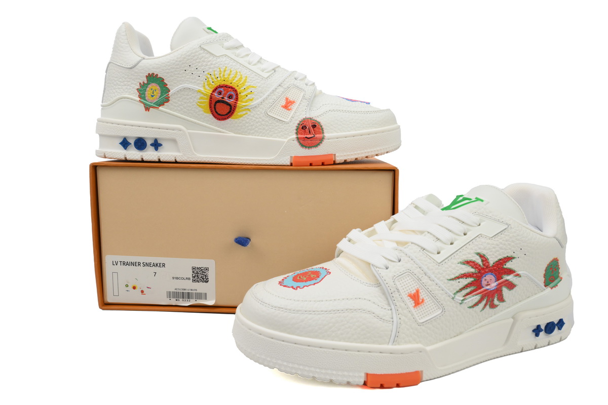 Yayoi Kusama x Louis Vuitton Trainer White
