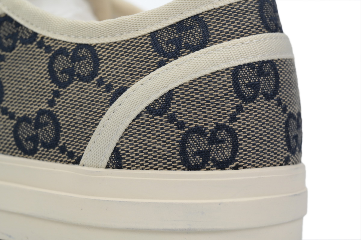 Gucci canvas shoes shell gray