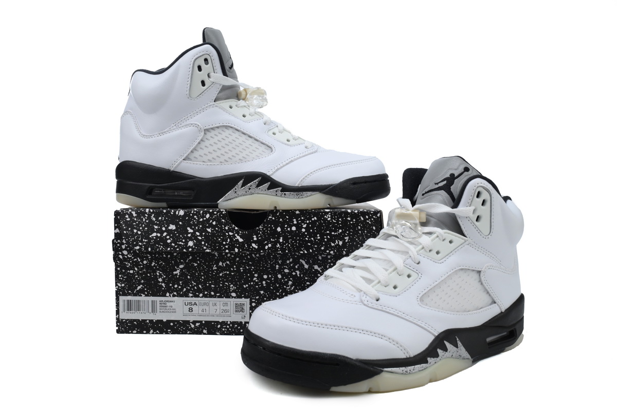 Air Jordan 5 Retro 'White Black' DD0587-110
