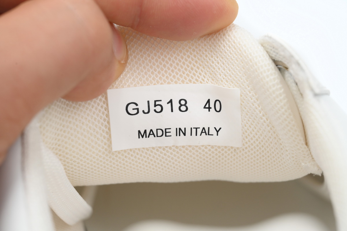 Prada White plaid platform shoes