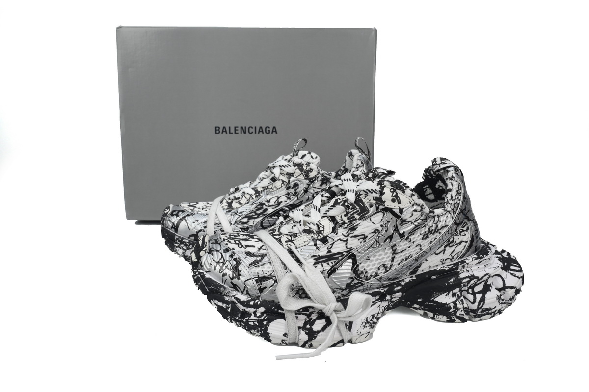 Balenciaga Luminous White Graffiti 734731 W3XDC 0135