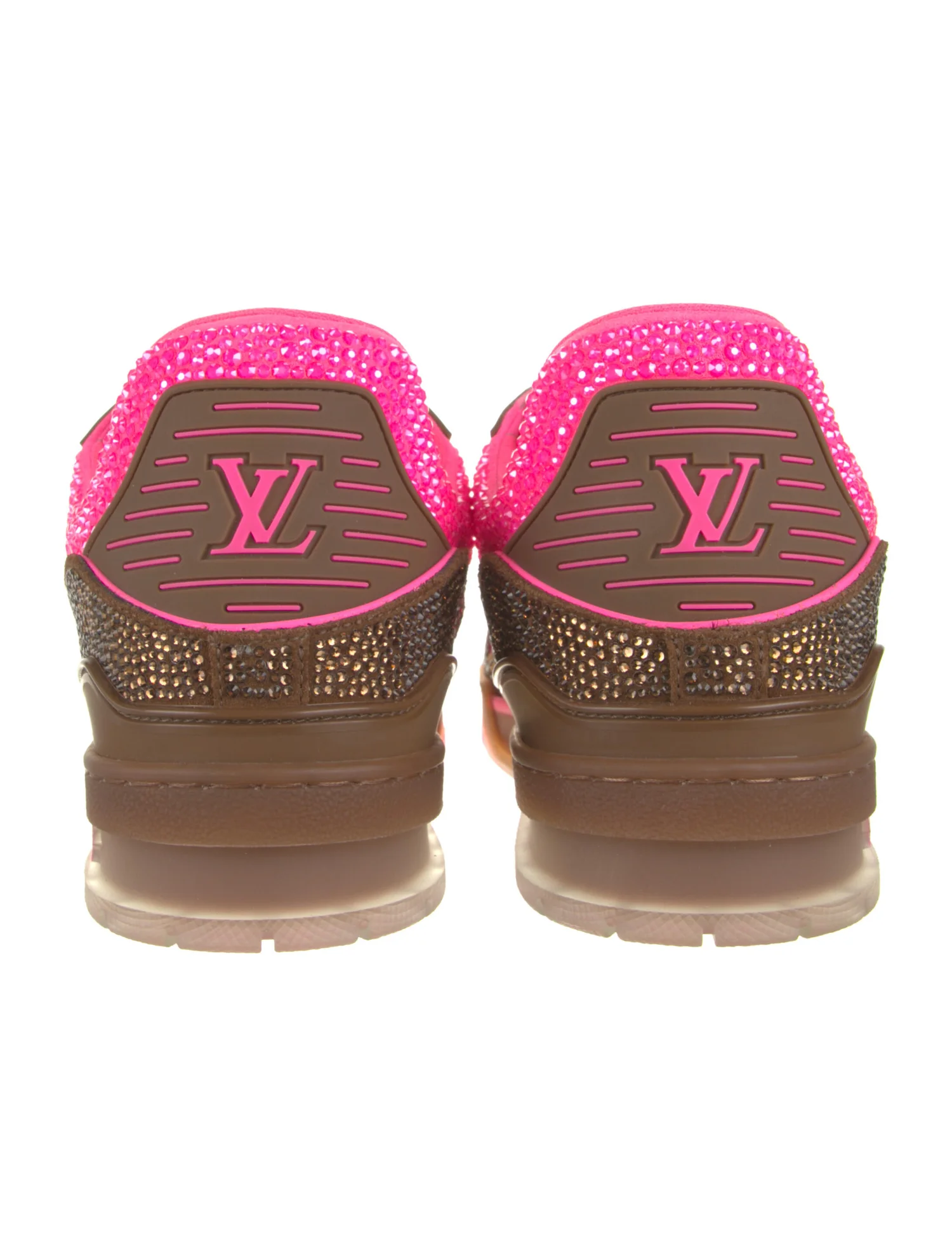 Louis Vuitton Trainer Pink Brown With diamond
