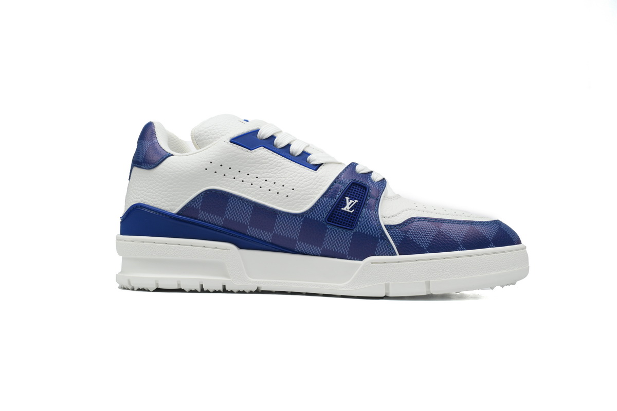 LOUIS VUITTON Trainer Golf Checkerboard Blue