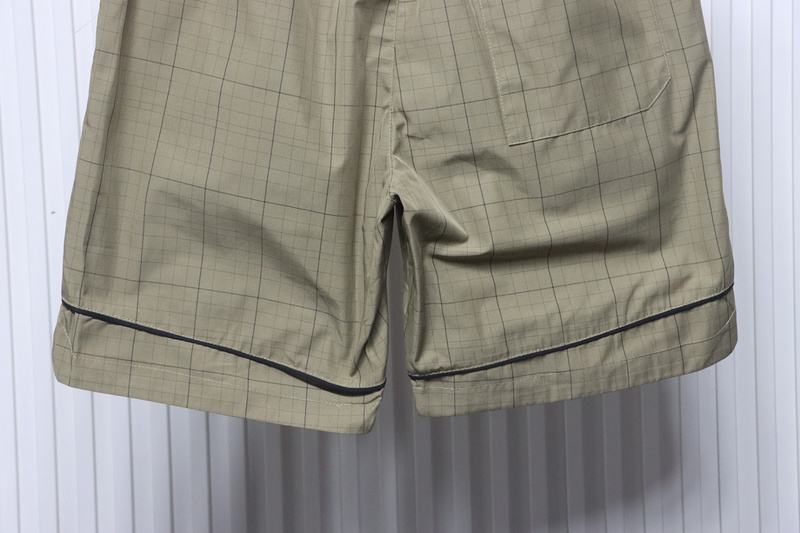 Balenciaga Plaid Letter Embroidered Shorts