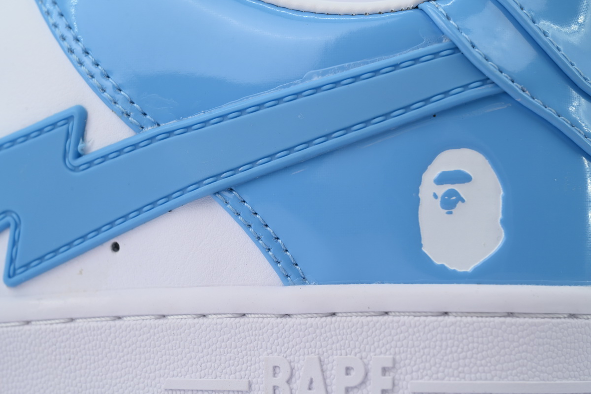 Bape STA OZXSHMX91310N A BATHING APE White Moon Blue
