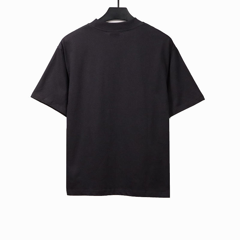 Balenciaga Blurred Coke Printed Short Sleeve Navy