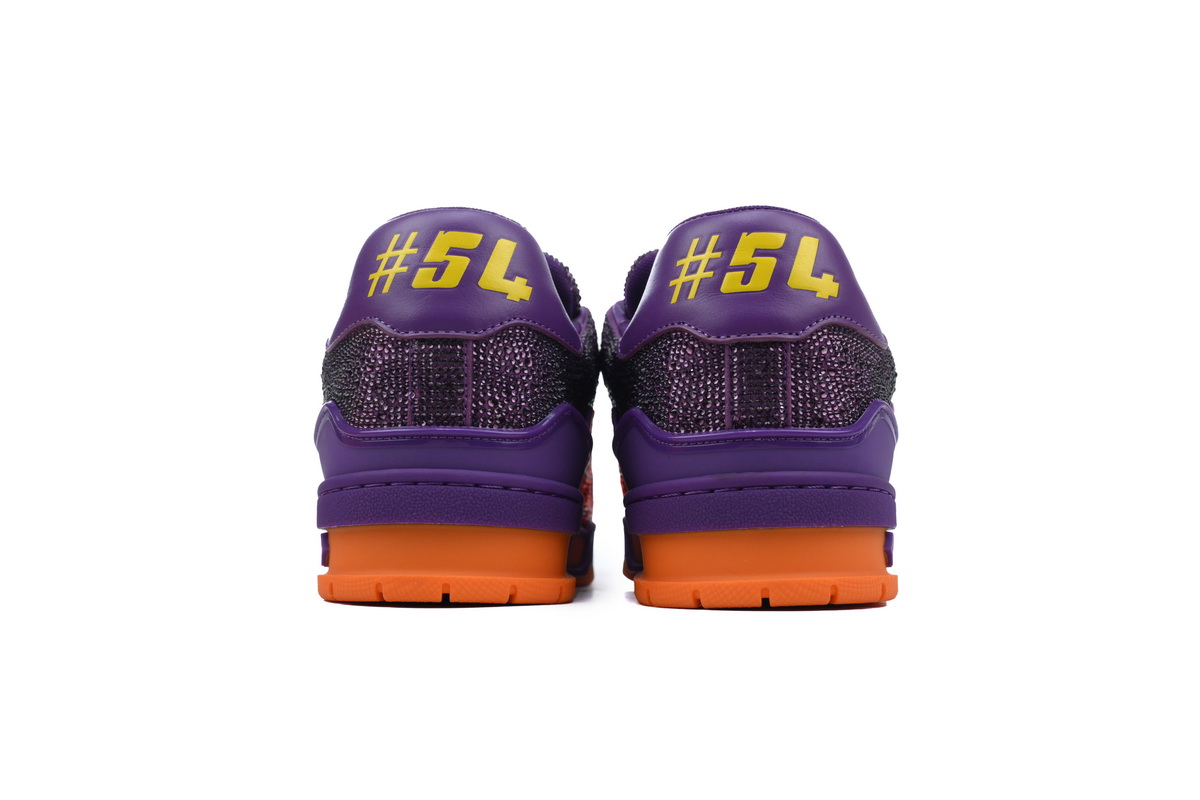 Louis Vuitton Trainer 2022 Crystal Chunky Orange