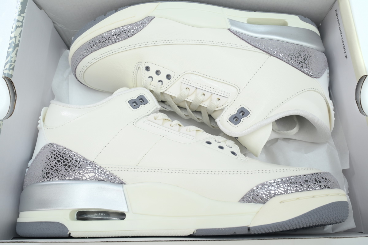 Air Jordan 3 Retro 'Sail Metallic Silver' CK9246-100