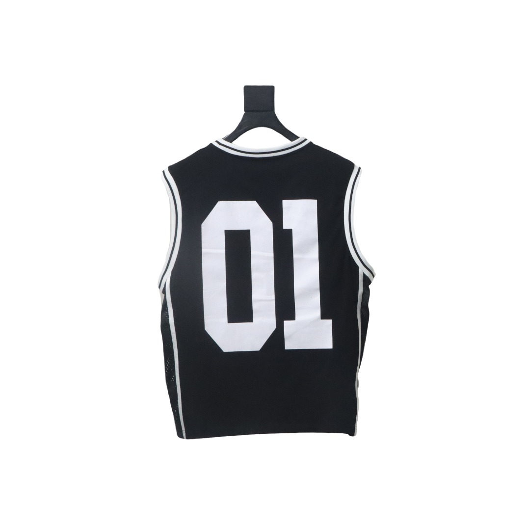 Balenciaga wool intarsia basketball vest