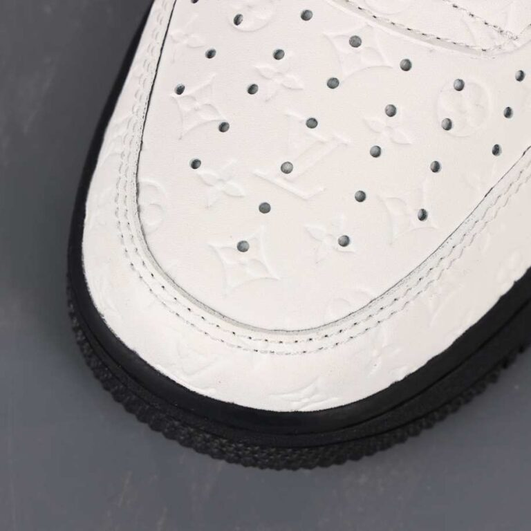 Louis Vuitton x Nike Air Force Low White Black Silver