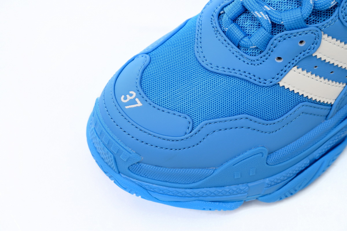 Adidas x Balenciaga Triple S Blue And White Bars