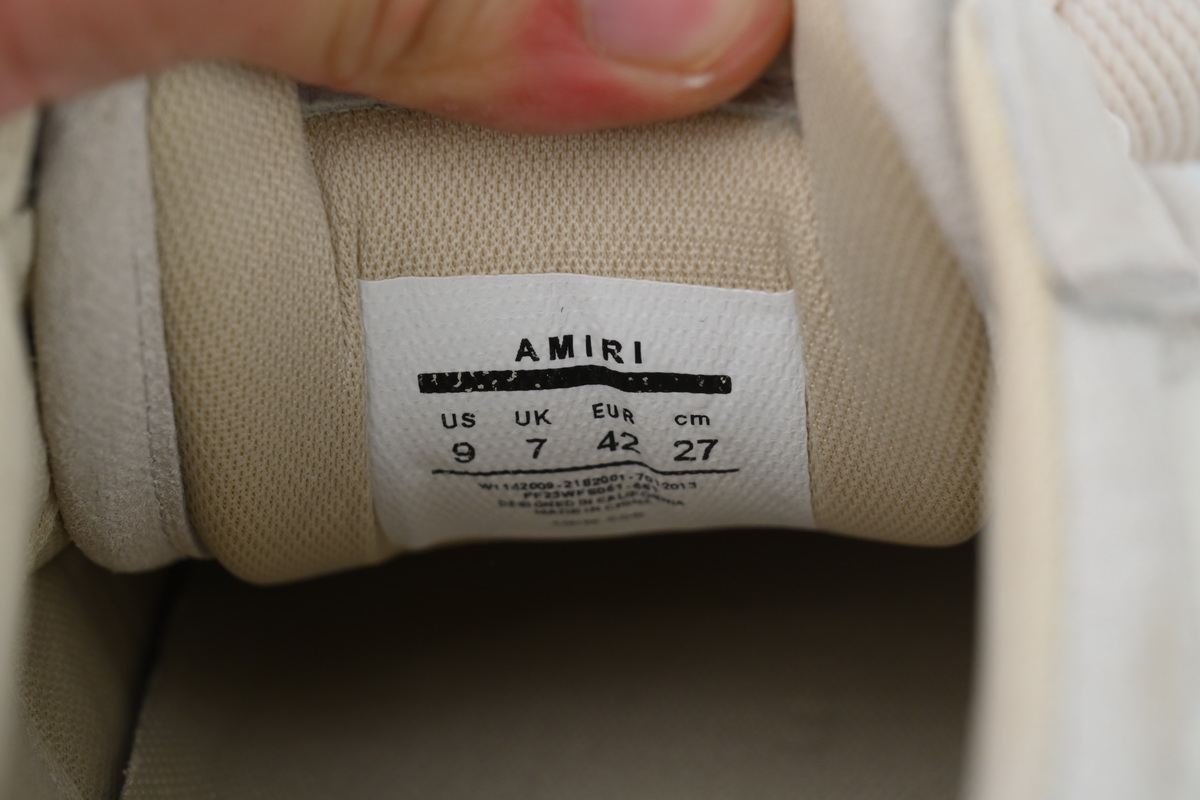 Amiri Sunset Skate Low Sneakers White Grey