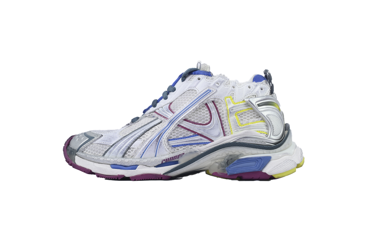 Balenciaga Runner Sneaker 'White Purple Blue' 772767 W3RMU 9547