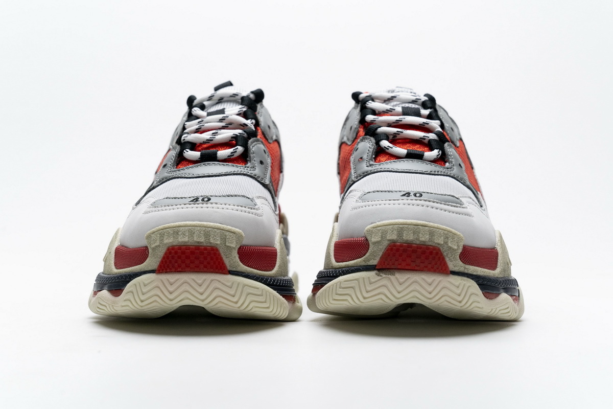 Balenciaga Triple S Red White Dark Grey 541624 W06E2 1863