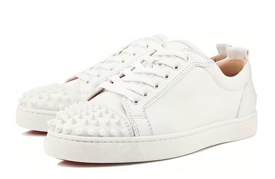 Christian Louboutin Louis Junior Spikes Sneakers White