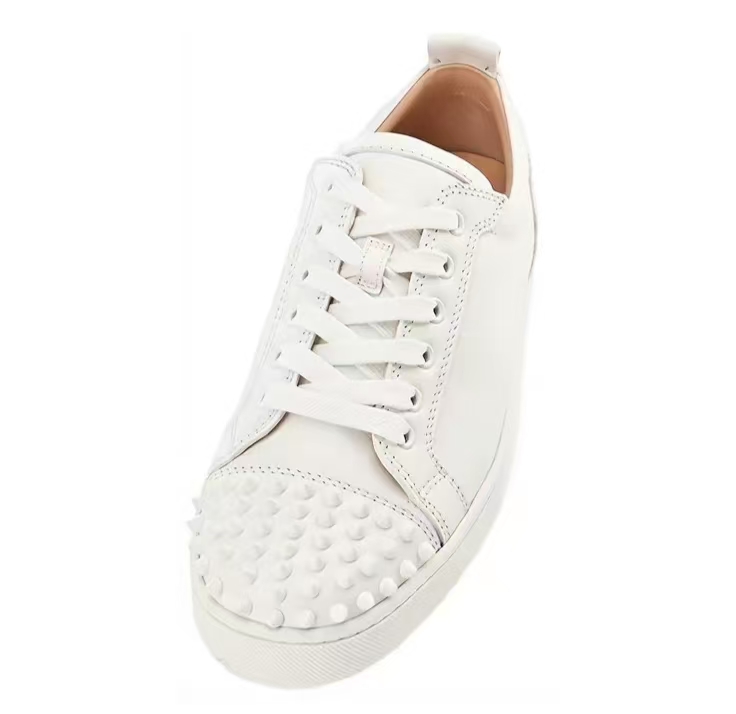 Christian Louboutin Louis Junior Spikes Sneakers White