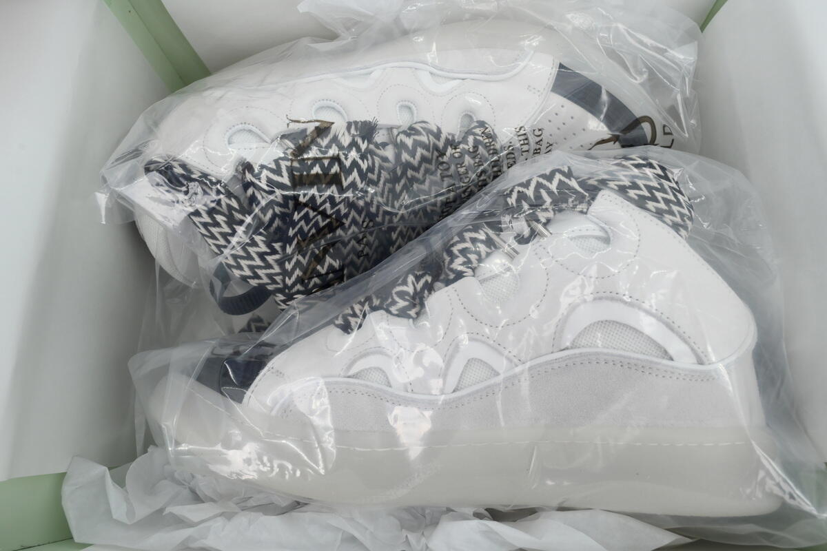 Lanvin Curb Sneakers White Black