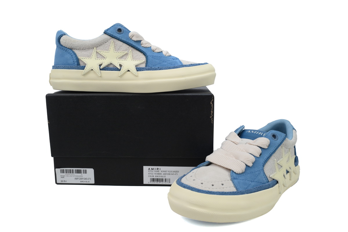 Amiri Sunset Skate Low Sneakers Blue