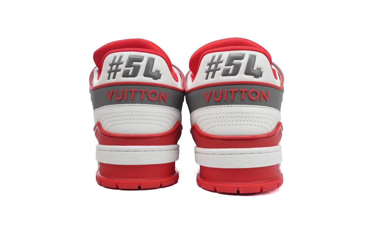 LOUIS VUITTON Trainer White Red