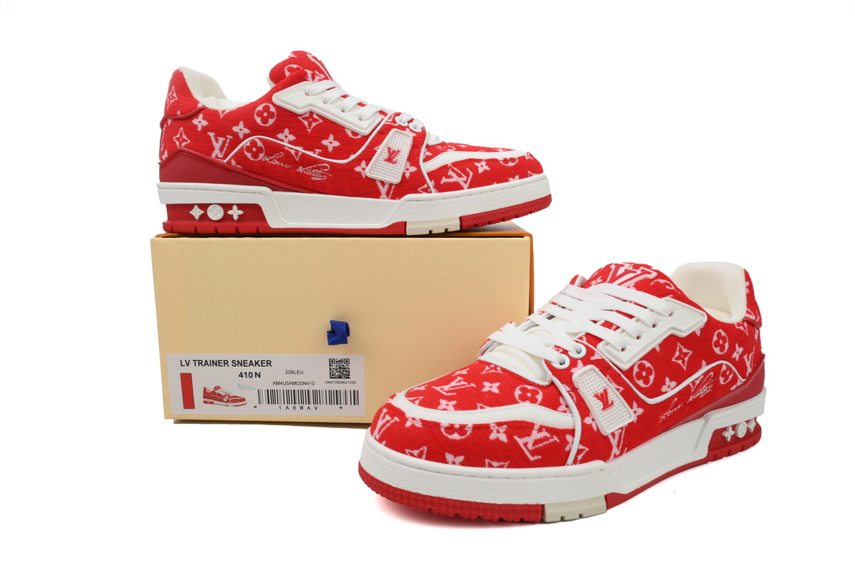 Louis Vuitton Louis Vuitton Trainer Red