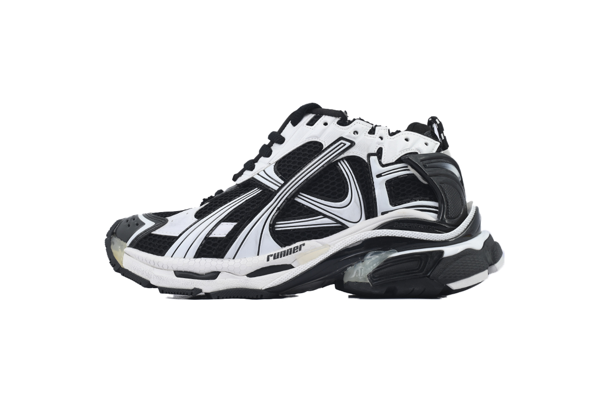 Balenciaga Runner Sneaker 'White Black' 772774 W3RMU 9010
