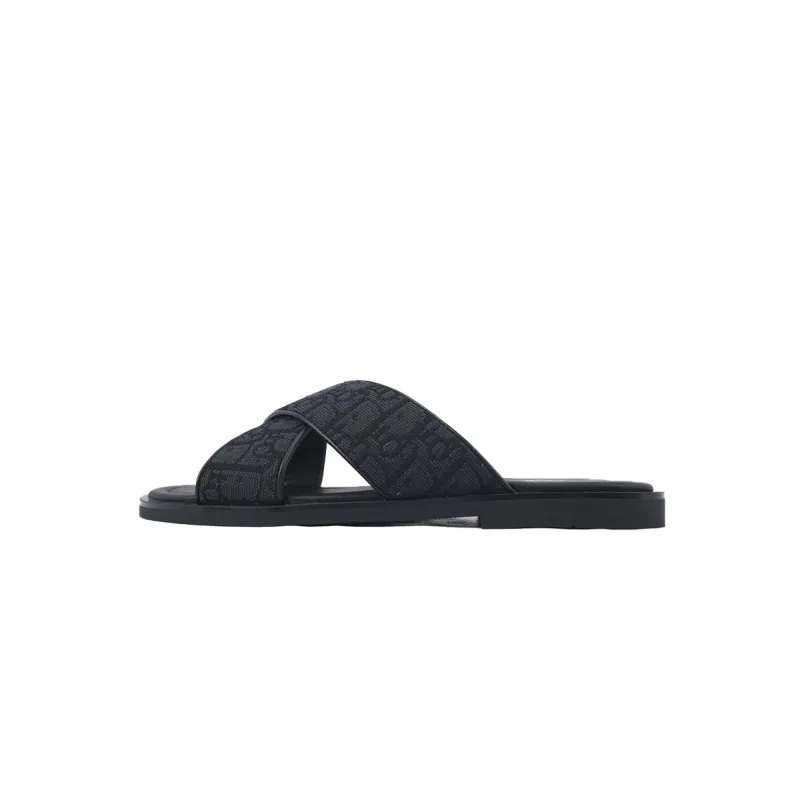 PK  God Batch Dior Alias Sandal Black Dior Oblique Jacquard
