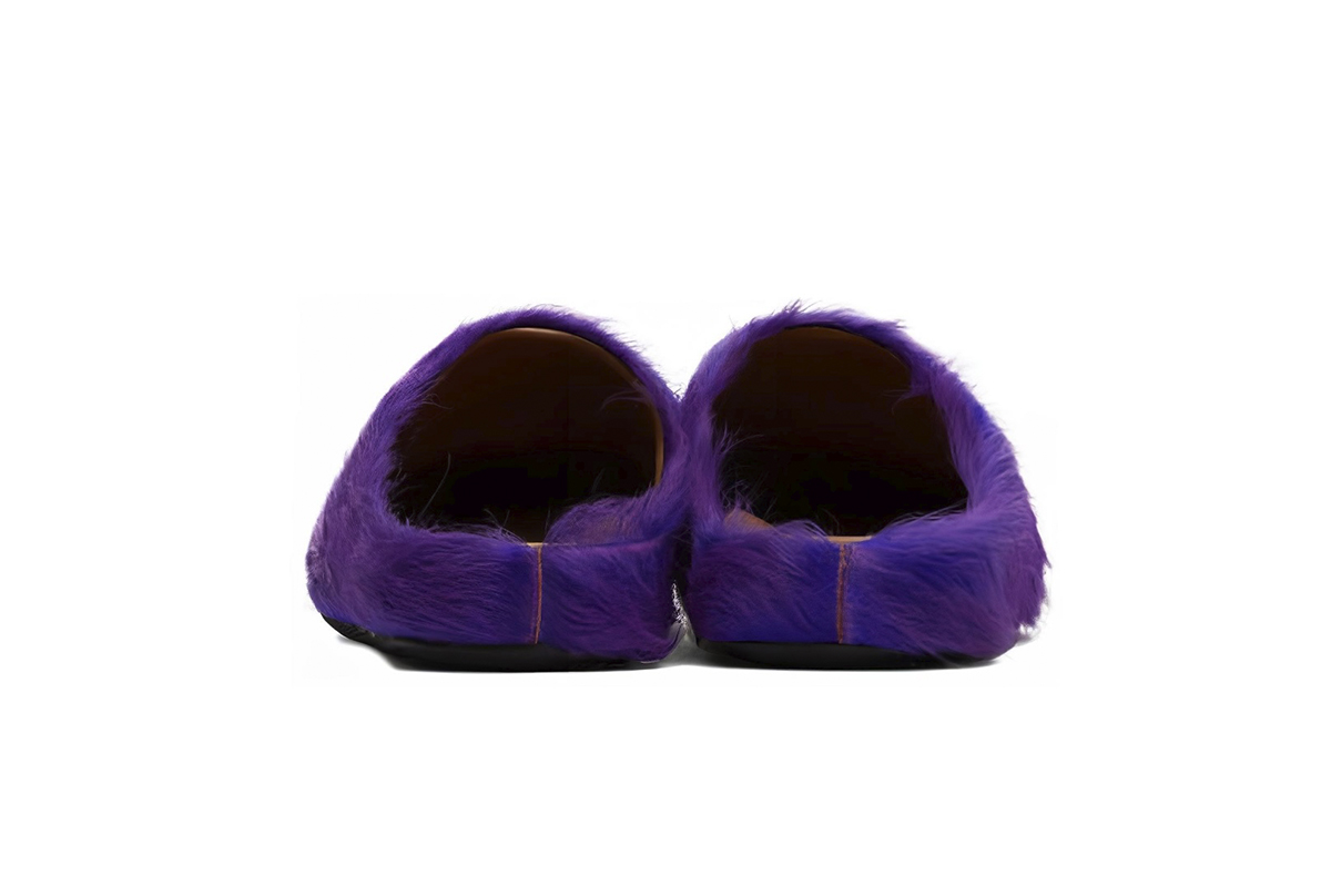Marni Long hair Calfskin Fussbett Sabot Purple SBMR000600P623600C74