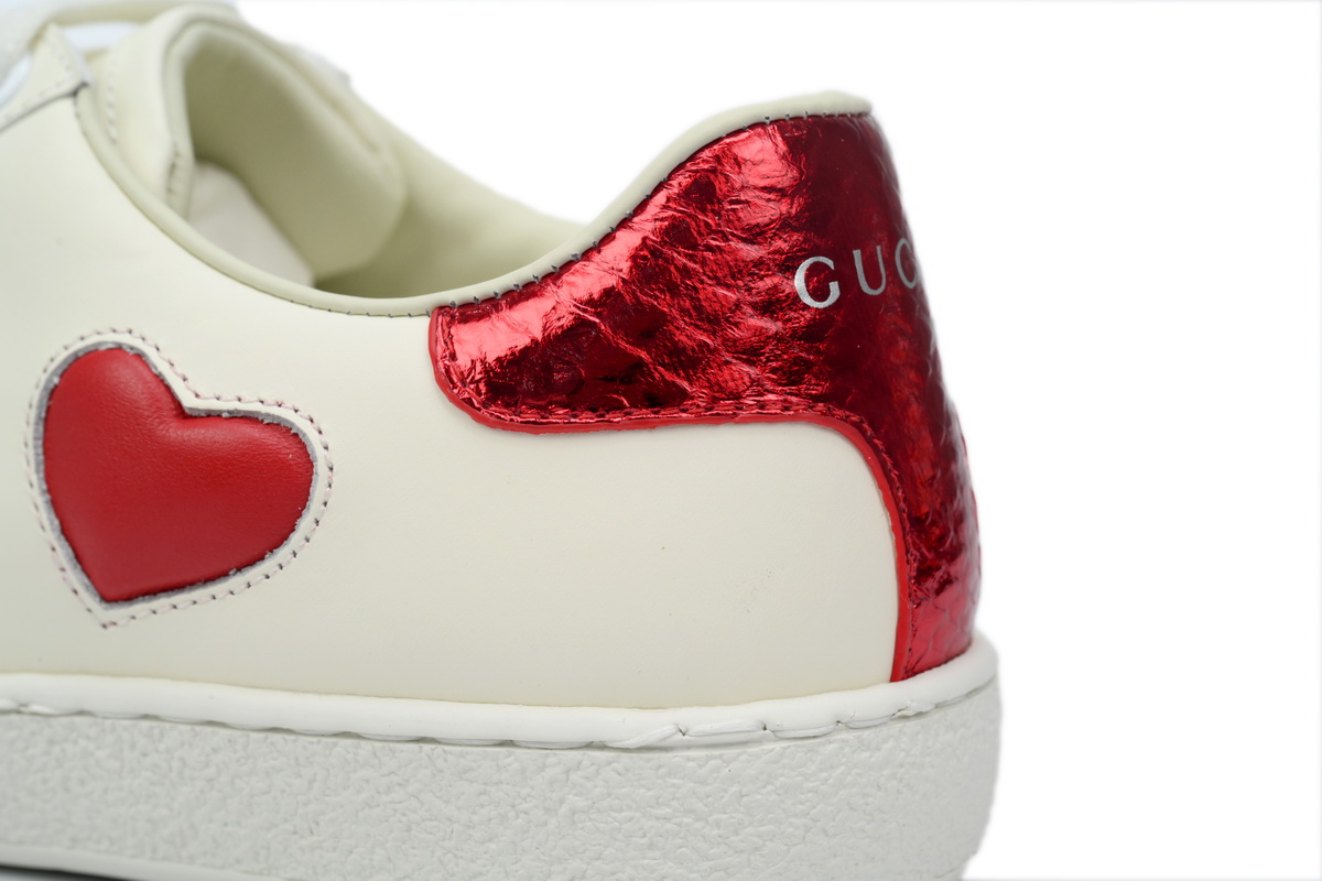 Gucci Ace Embroidered Hearts