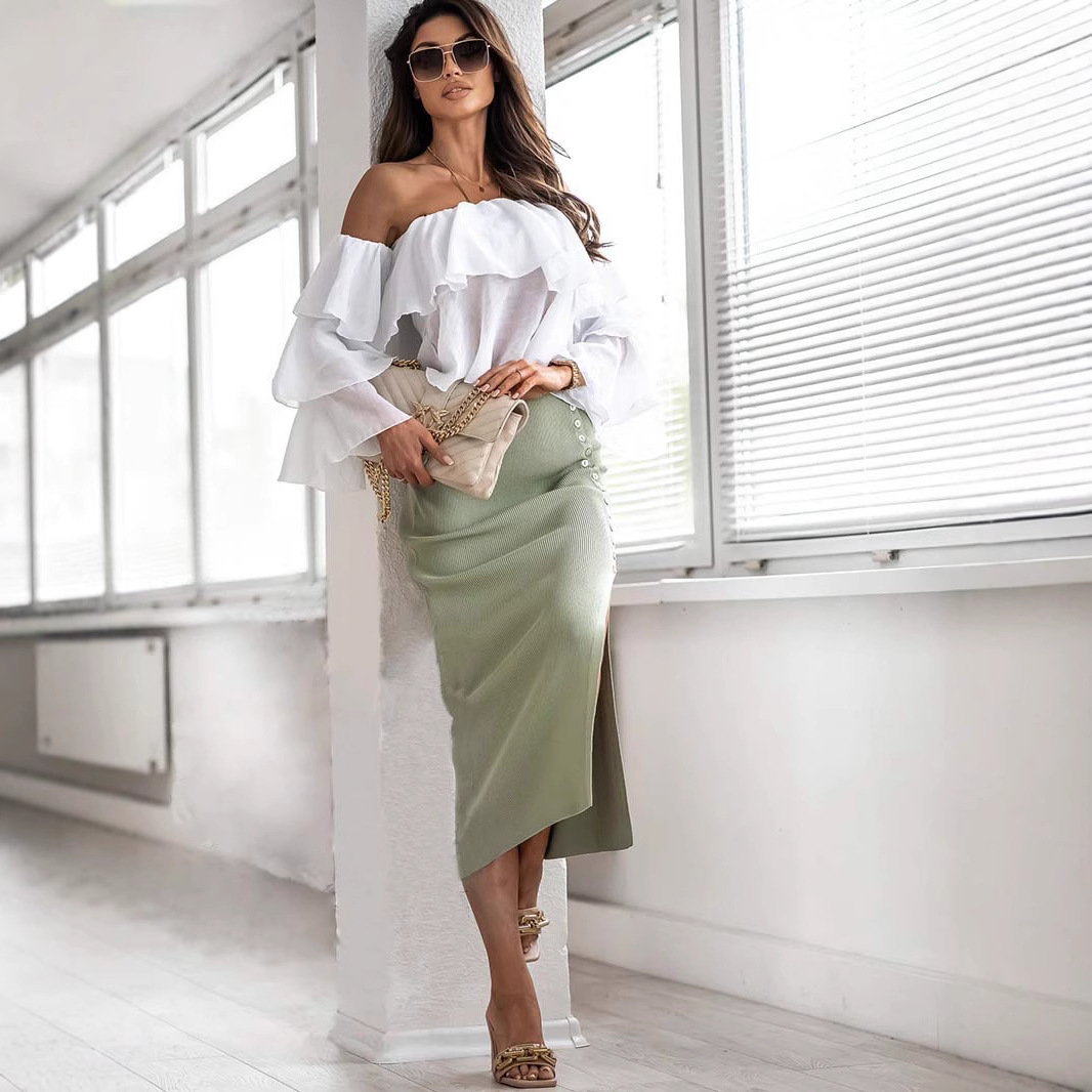 Sleeveless Wide-Leg Jumpsuit with Elegant Split Detail, Commuter Style Ribbed Overalls for Women in Comfortable Cotton Polyester Blend