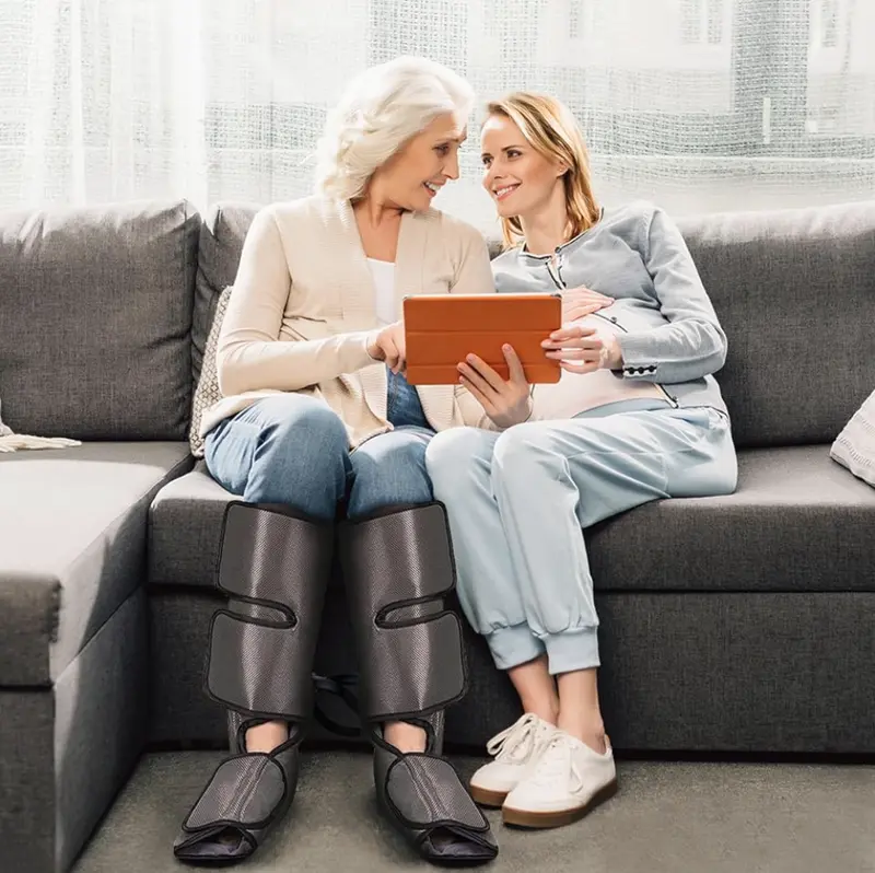 Nekteck Air Compression Leg Massager with 3 Massage Levels & Auto Shut Off Feature for Foot and Calf Comfort and Relaxation