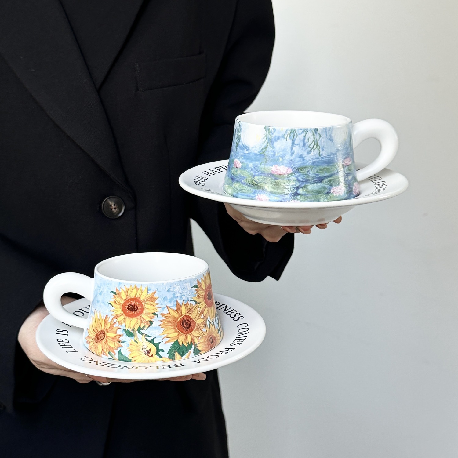 Monet Water Lilies Ceramic Cup and Saucer