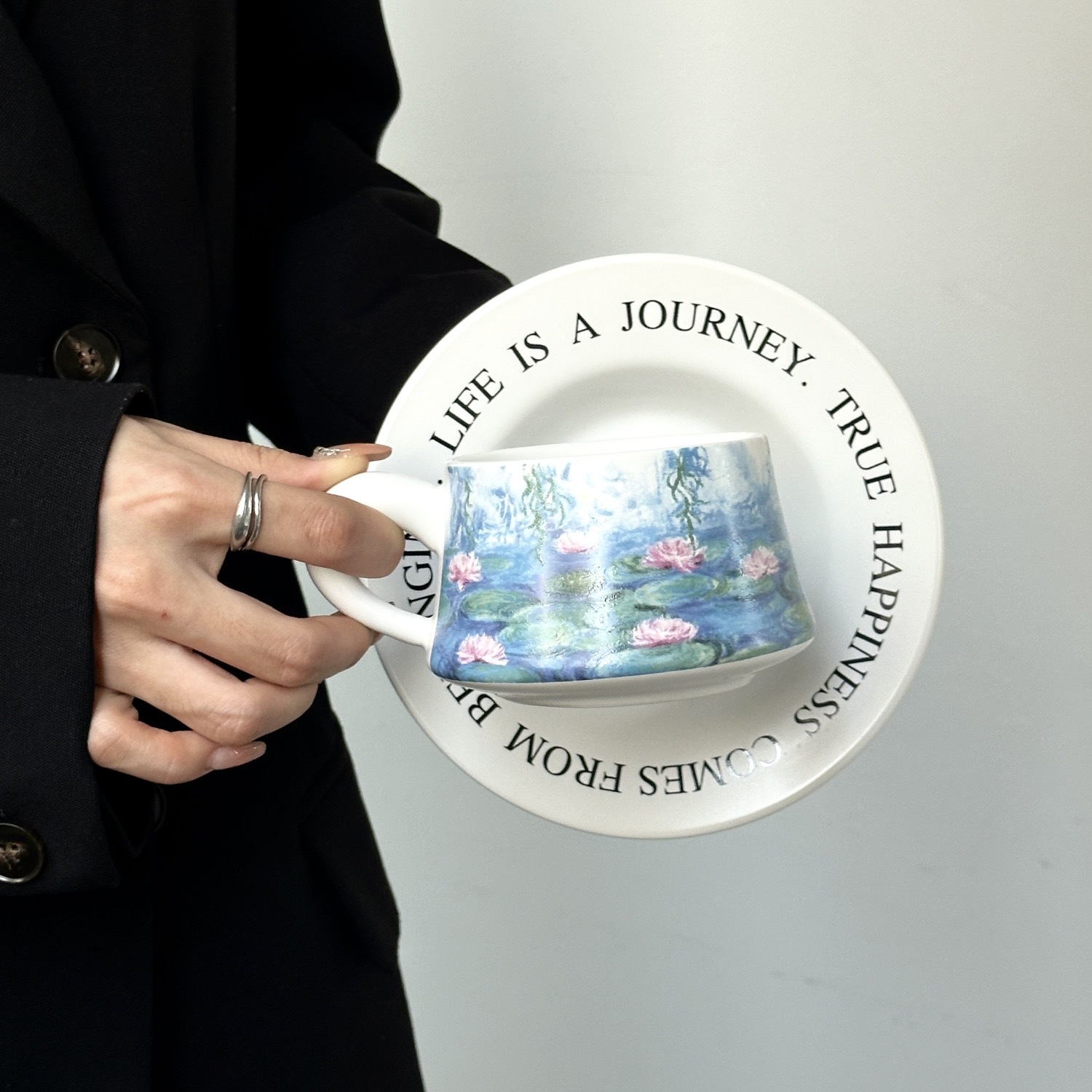 Monet Water Lilies Ceramic Cup and Saucer