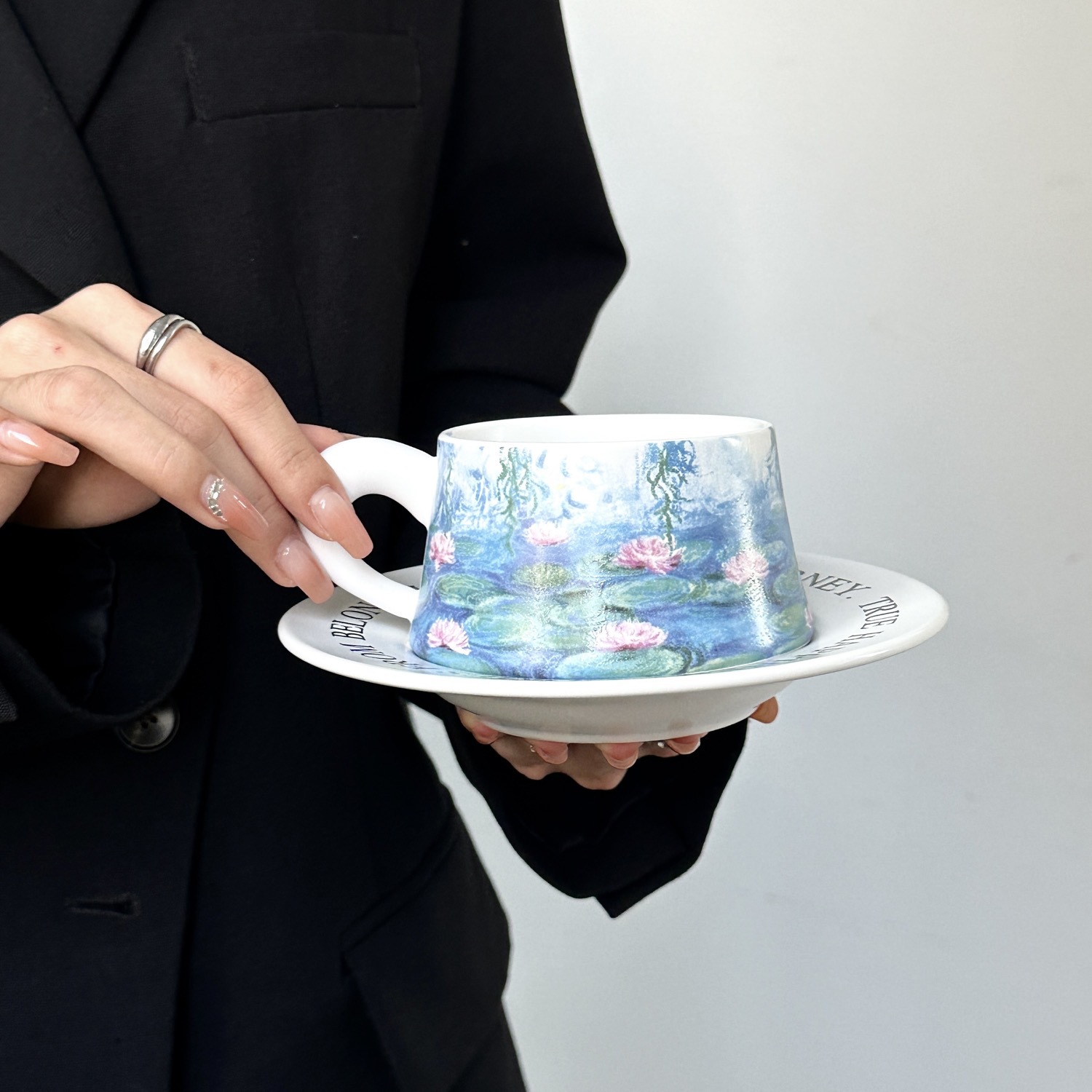 Monet Water Lilies Ceramic Cup and Saucer