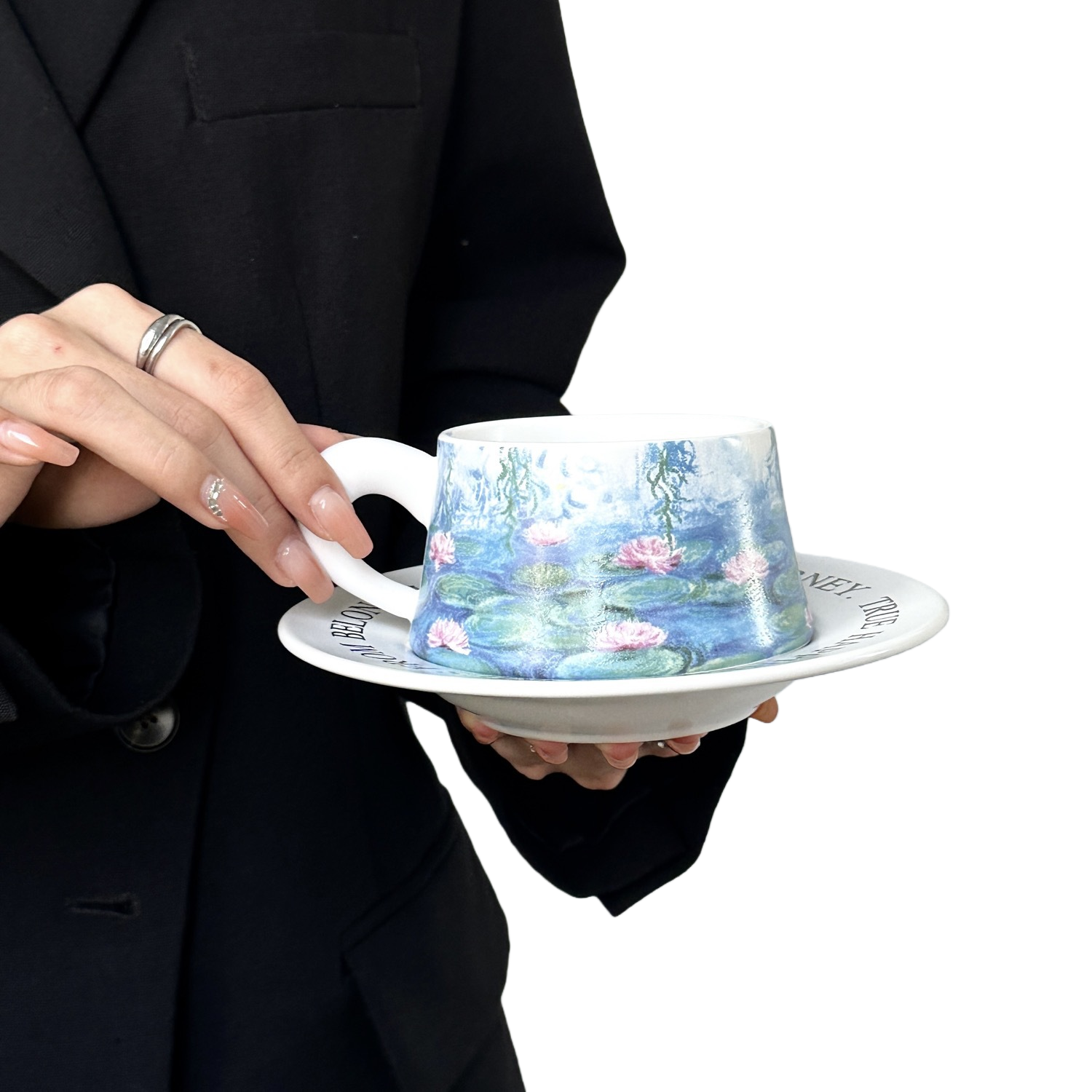 Monet Water Lilies Ceramic Cup and Saucer