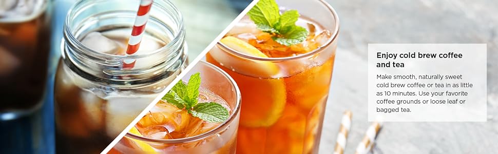 Cold brew coffee and tea
