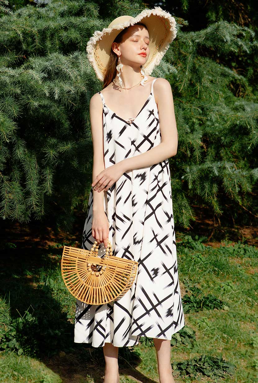 Milani Dress - Brush Print