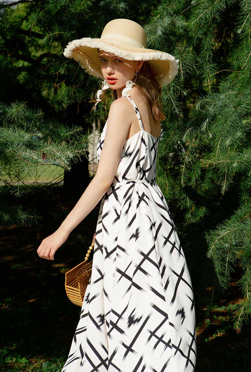 Milani Dress - Brush Print