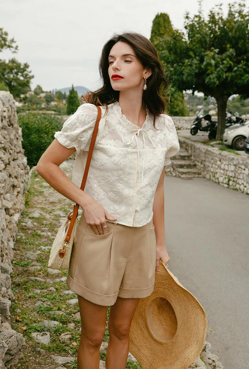 Earline Top - Ivory Lace