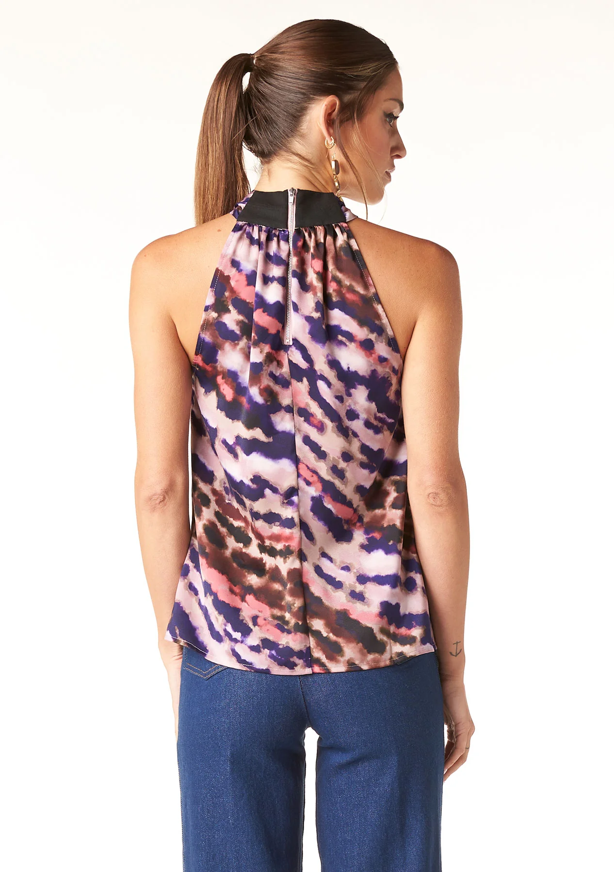 Quency Poly Satin Top