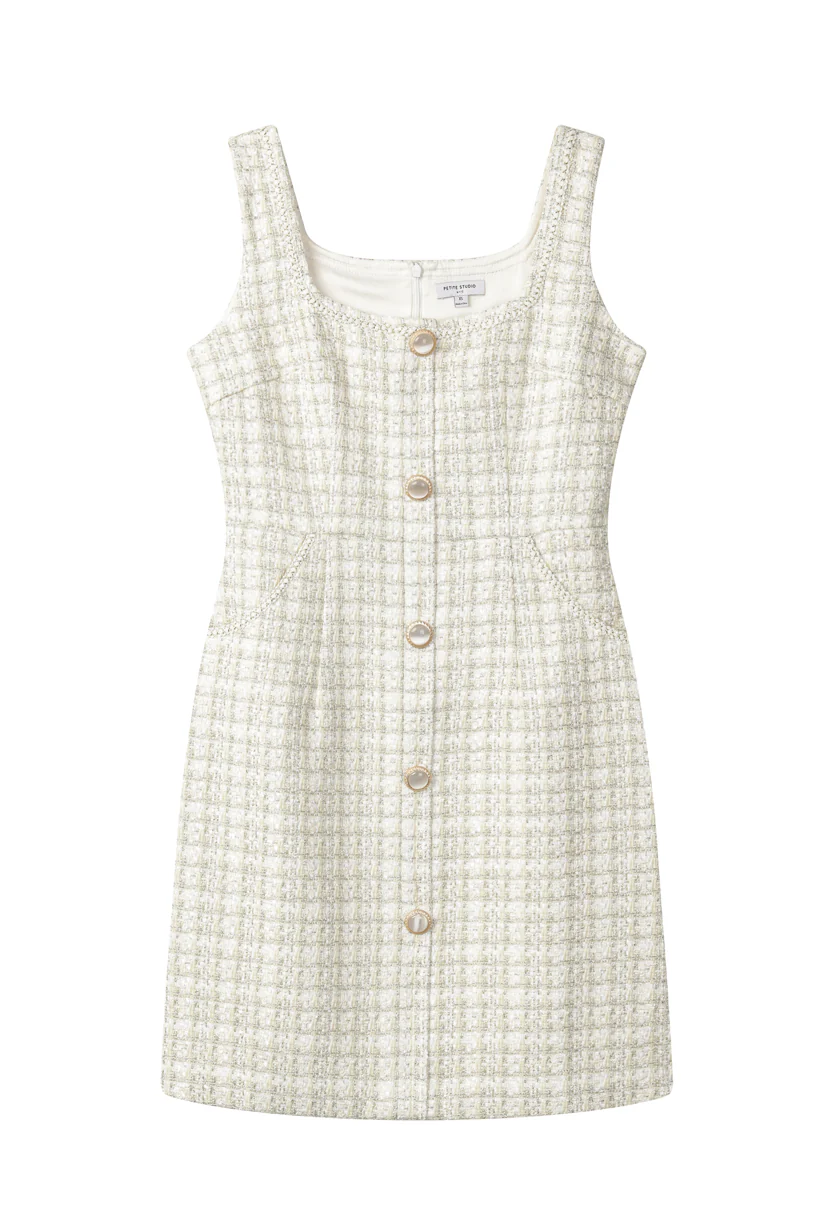 Lany Tweed Dress - Cream